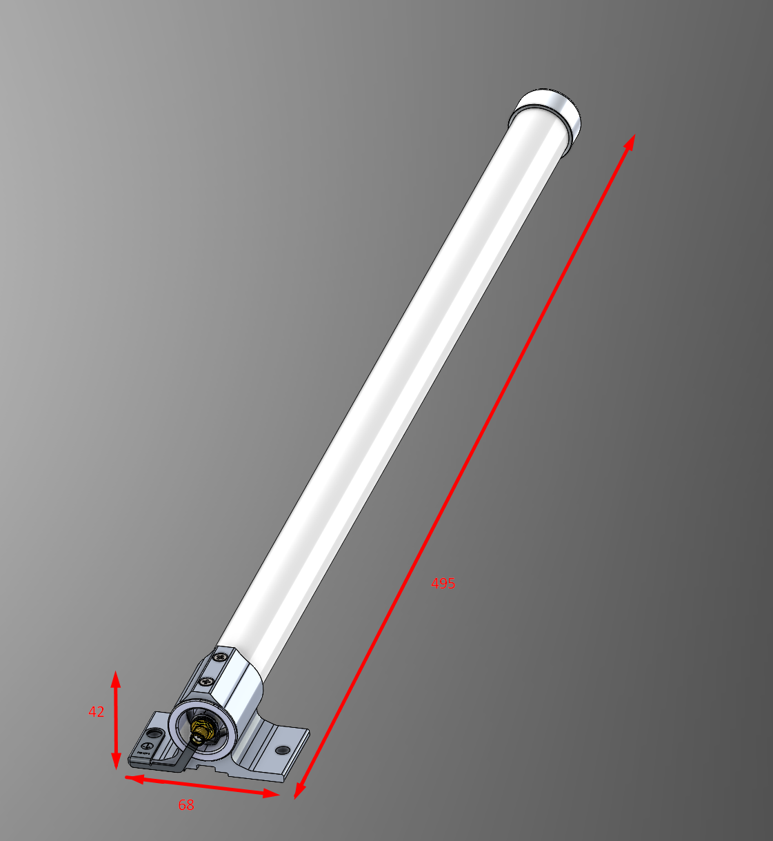 MikroTik 868 Omni körsugárzó antenna kit, 6.5 dBi, 824-960 MHz (Bemutató Termék)